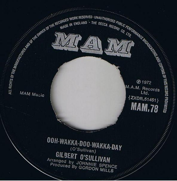 Gilbert O'Sullivan – Ooh-Wakka-Doo-Wakka-Day (1972) – Hoes