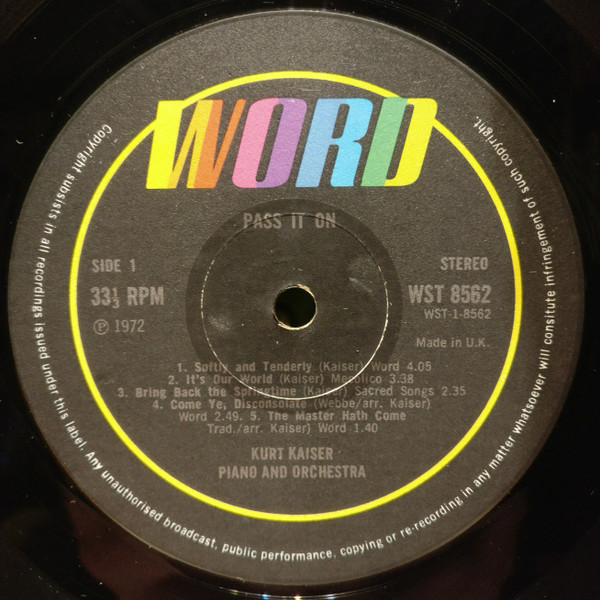 Kurt Kaiser – Pass It On (1972) – Foto 2