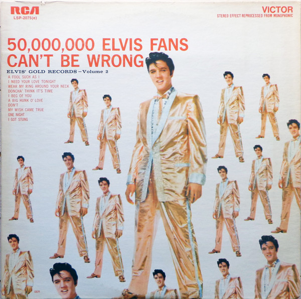 Elvis Presley – 50,000,000 Elvis Fans Can't Be Wrong (Elvis' Gold Records, Vol. 2) (1977) – Hoes