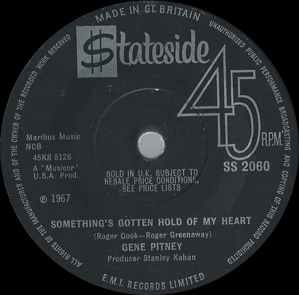 Gene Pitney – Something's Gotten Hold Of My Heart (1967) – Hoes