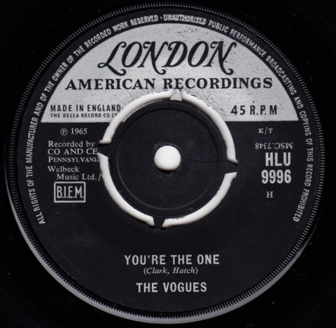 The Vogues – You're The One / Some Words (1965) – Hoes