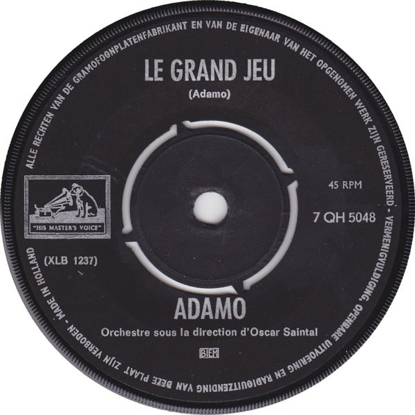 Adamo – Les Filles Du Bord De Mer / Le Grand Jeu (1964) – Hoes