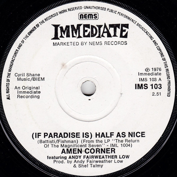 Amen Corner – (If Paradise Is) Half As Nice (1976) – Hoes