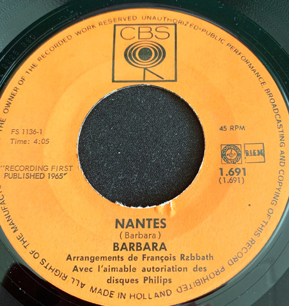 Barbara (5) – Nantes (1965) – Hoes