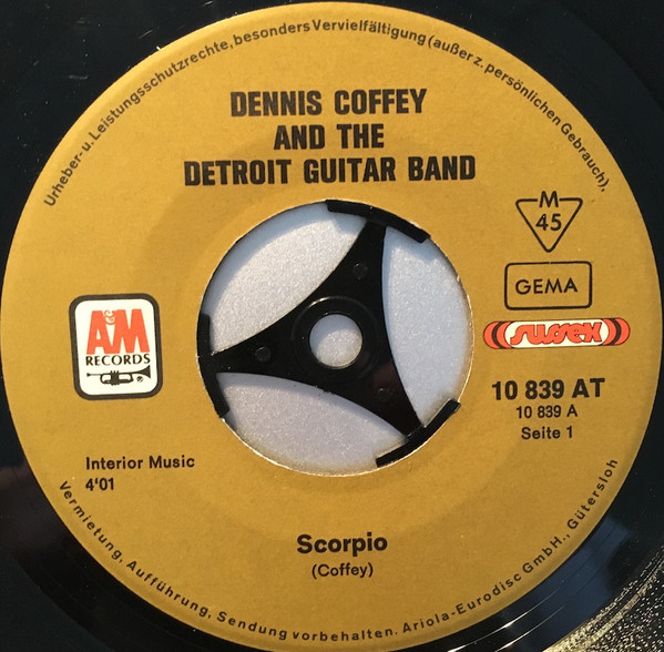Dennis Coffey And The Detroit Guitar Band – Scorpio / Sad Angel (1971) – Foto 2