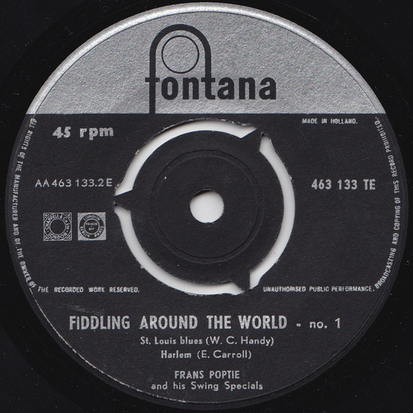 Frans Poptie And His Swing Specials – Fiddling Around The World No. 1 (1959) – Hoes