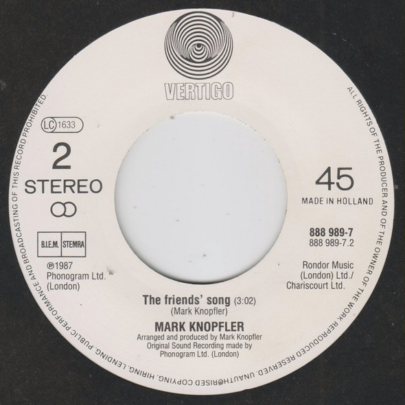 Mark Knopfler – Storybook Love (Theme From The Princess Bride) (1987) – Foto 1