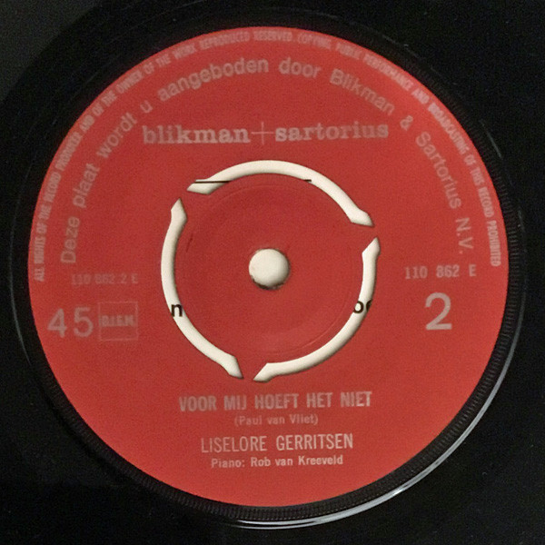 Nederlands Blazers Ensemble – Sinfonia / Voor Mij Hoeft het Niet (1966) – Hoes