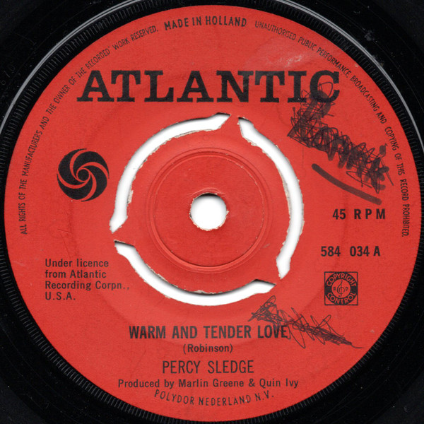 Percy Sledge – Warm And Tender Love / Sugar Puddin' (1966) – Hoes