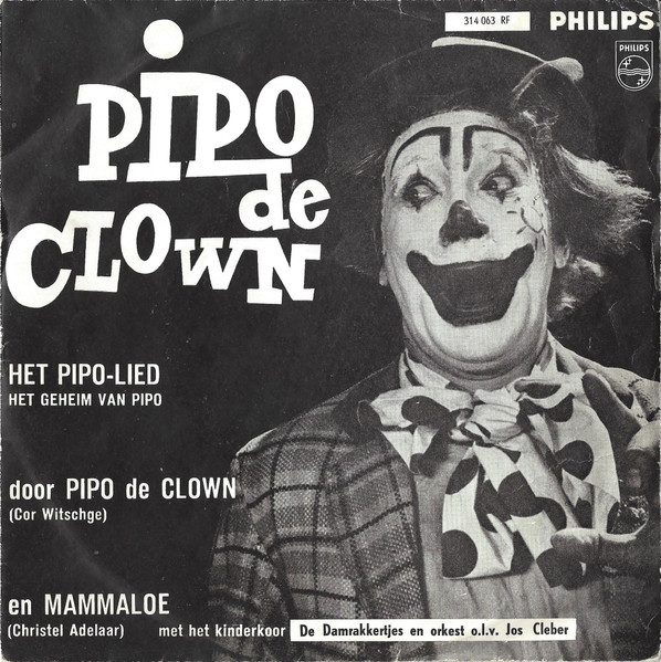Pipo De Clown – Het Pipo-Lied (1963) – Hoes