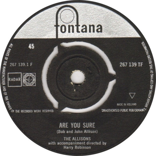 The Allisons – Are You Sure (1961) – Hoes