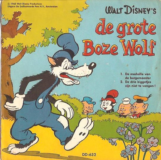 Unknown Artist – De Grote Boze Wolf (1963) – Hoes