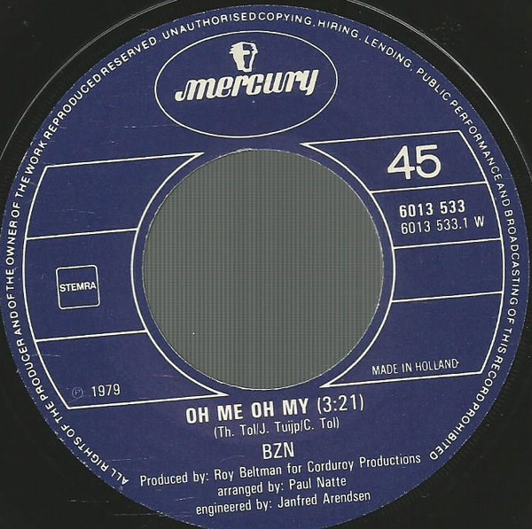 BZN – Oh Me Oh My (1979) – Foto 2