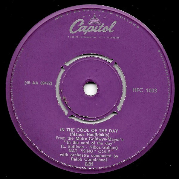 Nat King Cole – Those Lazy-Hazy-Crazy Days Of Summer (1963) – Hoes