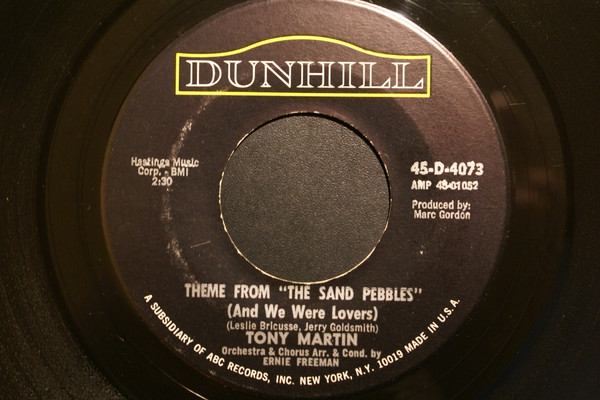 Tony Martin (3) – Theme From "The Sand Pebbles" (And We Were Lovers) (1967) – Hoes
