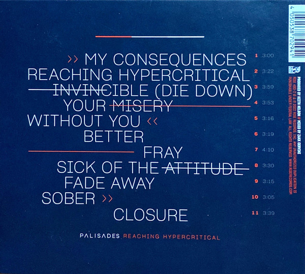 Palisades (4) – Reaching Hypercritical (2022) – Hoes
