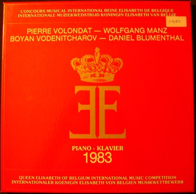 Pierre-Alain Volondat – Queen Elisabeth Of Belgium International Music Competition - Piano 1983 (1983) – Hoes