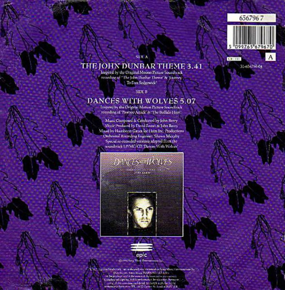 John Barry – The John Dunbar Theme (From The Original Motion Picture Soundtrack Dances With Wolves) (1991) – Foto 3