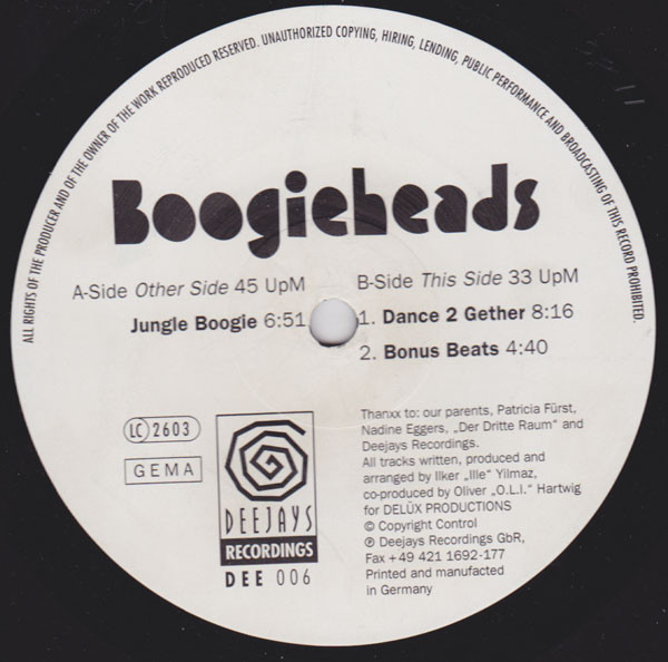 Boogieheads – Boogieheads (1997) – Hoes