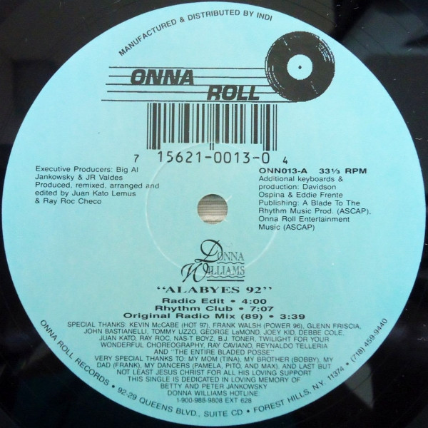 Donna Williams – Alabyes '92 (1992) – Hoes