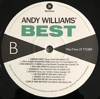 Andy Williams – Andy's Best (2021) – Foto 1