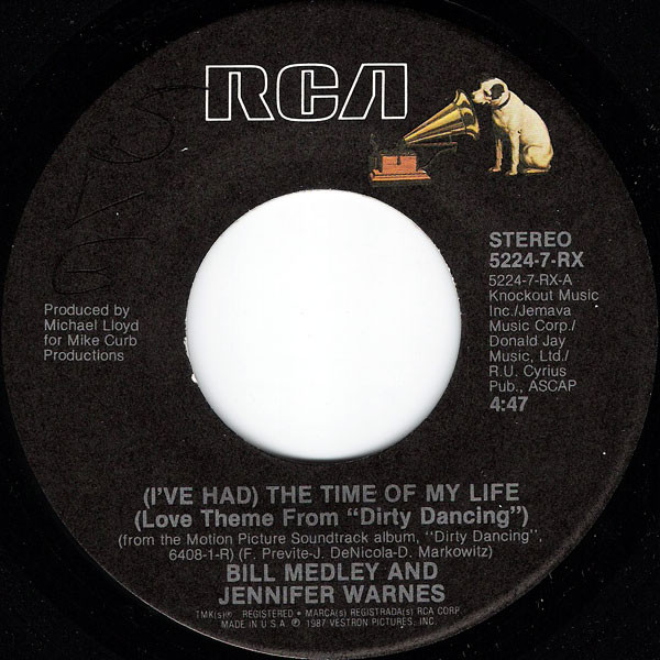 Bill Medley – (I've Had) The Time Of My Life (Love Theme) / Love Is Strange (1987) – Foto 2