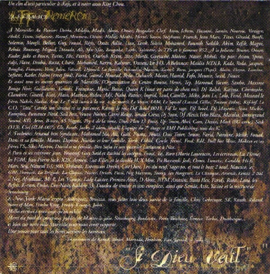Fonky Family – Si Dieu Veut (1998) – Foto 1
