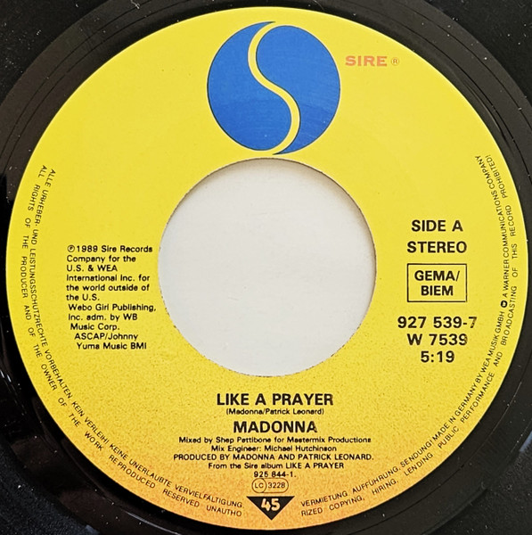 Madonna – Like A Prayer (1989) – Foto 3