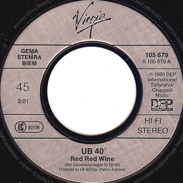 UB40 – Red Red Wine (1983) – Foto 3