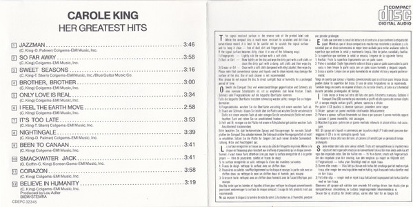Carole King – Her Greatest Hits – Foto 1