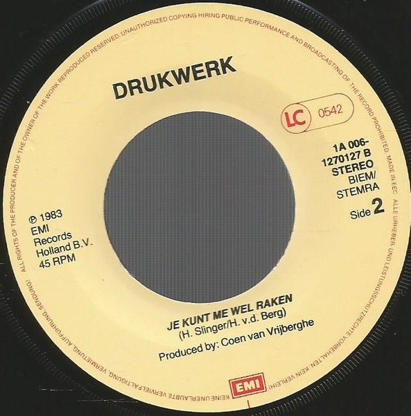 Drukwerk – Lijn 10 / Je Kunt Me Wel Raken (1983) – Foto 1