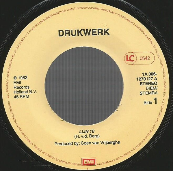 Drukwerk – Lijn 10 / Je Kunt Me Wel Raken (1983) – Foto 2