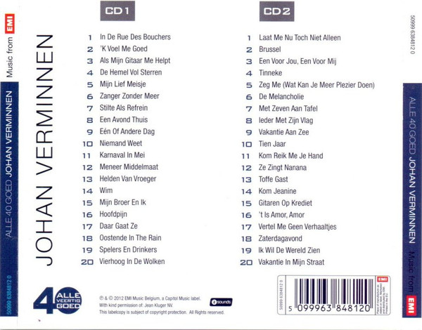 Johan Verminnen – Alle 40 Goed - Johan Verminnen (2012) – Foto 1