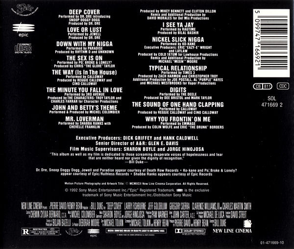 Various – Deep Cover (Music From The Original Motion Picture Soundtrack) (1992) – Hoes