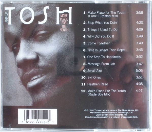 Andrew Tosh – Make Place For The Youth (1991) – Foto 1
