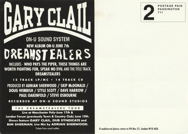 Gary Clail & On-U Sound System – Dreamstealers (1993) – Foto 1