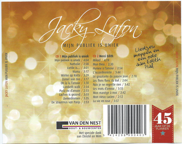 Jacky Lafon – Mijn Publiek Is Uniek (2013) – Foto 3