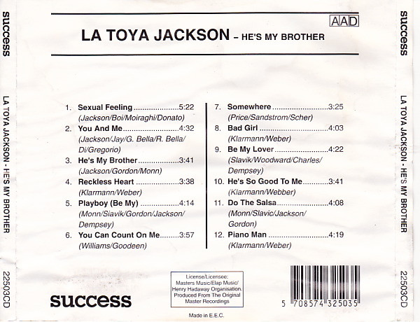 La Toya Jackson – He's My Brother (1991) – Foto 1