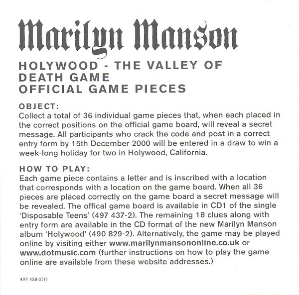 Marilyn Manson – Holy Wood (In The Shadow Of The Valley Of Death) (2000) – Foto 2