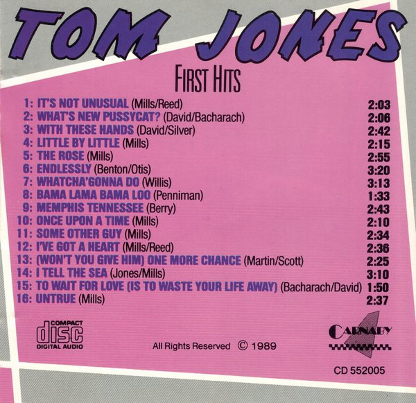 Tom Jones – First Hits (1989) – Foto 3