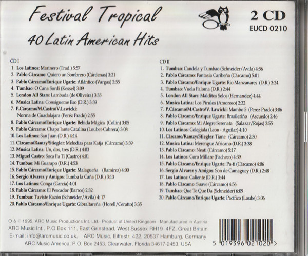 Various – Festival Tropical - 40 Latin American Hits (1993) – Foto 1