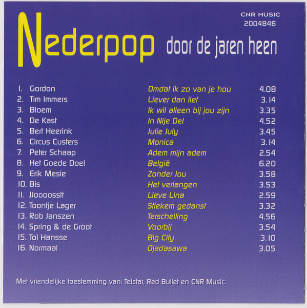 Various – Nederpop Door De Jaren Heen (2000) – Foto 1