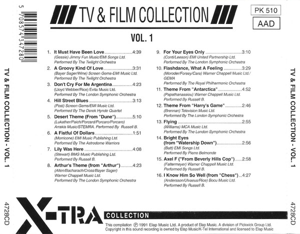 Various – TV & Film Collection - Vol. 1 (1991) – Foto 2