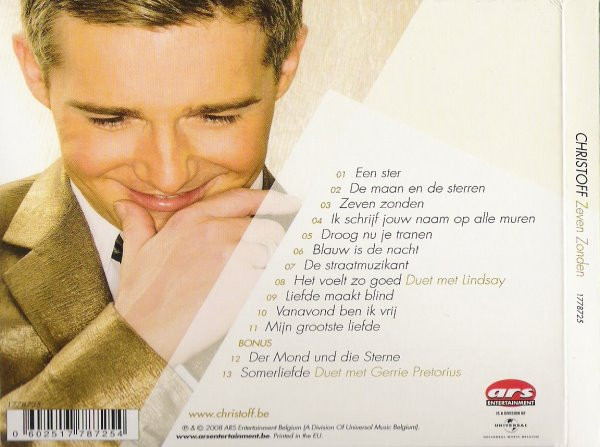 Christoff (3) – Zeven Zonden (2008) – Hoes