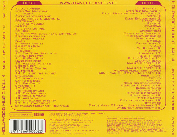 DJ Patrick – Hollywood Music Hall 4 (2001) – Foto 3