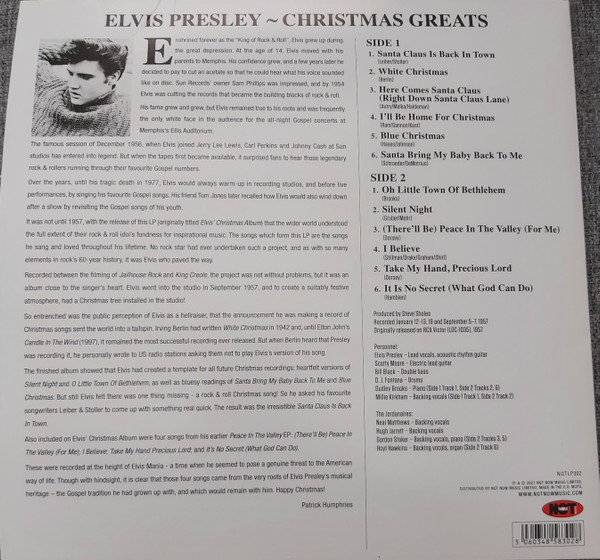 Elvis Presley – Elvis Presley - Christmas Greats (2021) – Foto 1