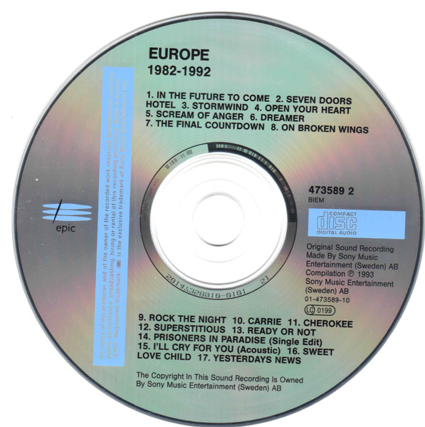 Europe (2) – 1982–1992 – Foto 2