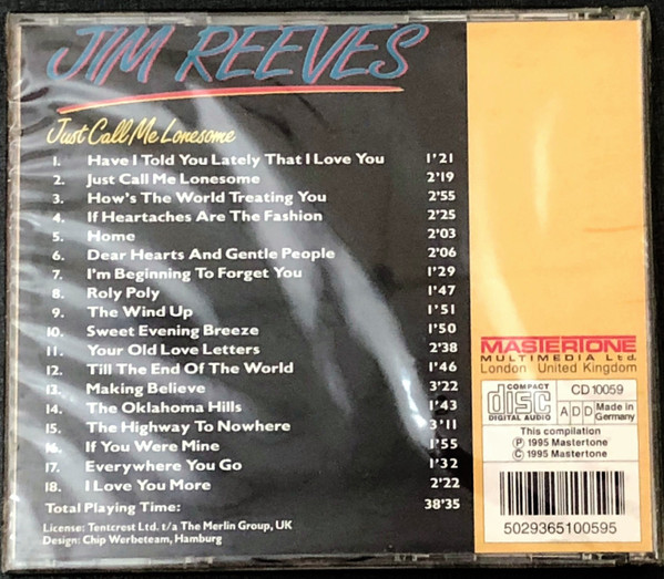 Jim Reeves – Just Call Me Lonesome (1995) – Hoes