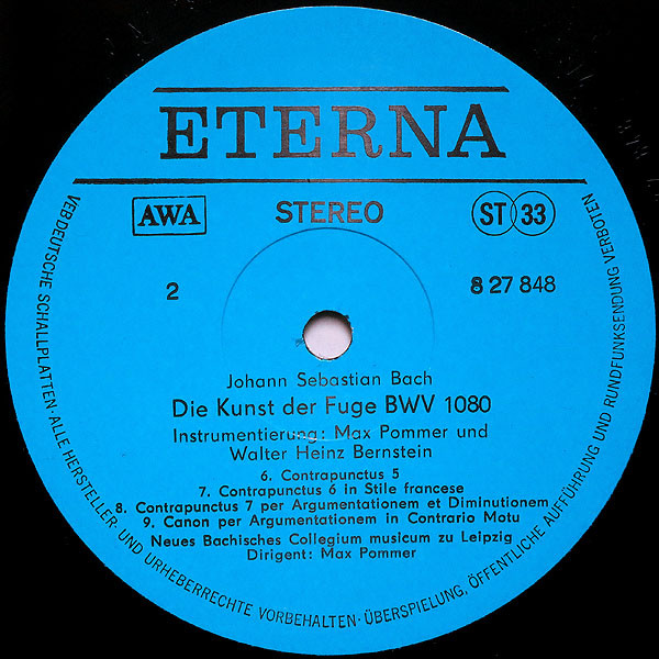 Johann Sebastian Bach – Die Kunst Der Fuge BWV 1080 (1985) – Foto 1
