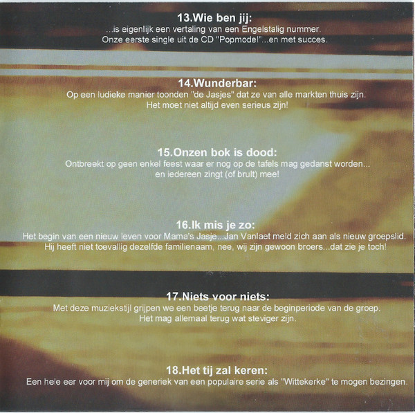 Mama's Jasje – Als De Dag Van Toen - Het Beste Van Mama's Jasje (2002) – Foto 3